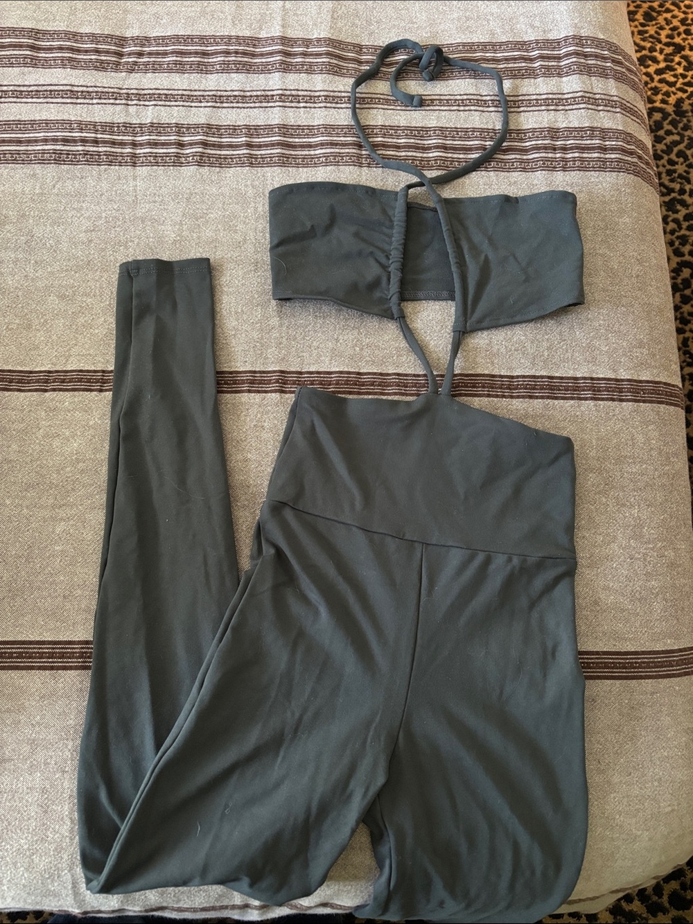 Live The Process Olive Green Cutout Jumpsuit